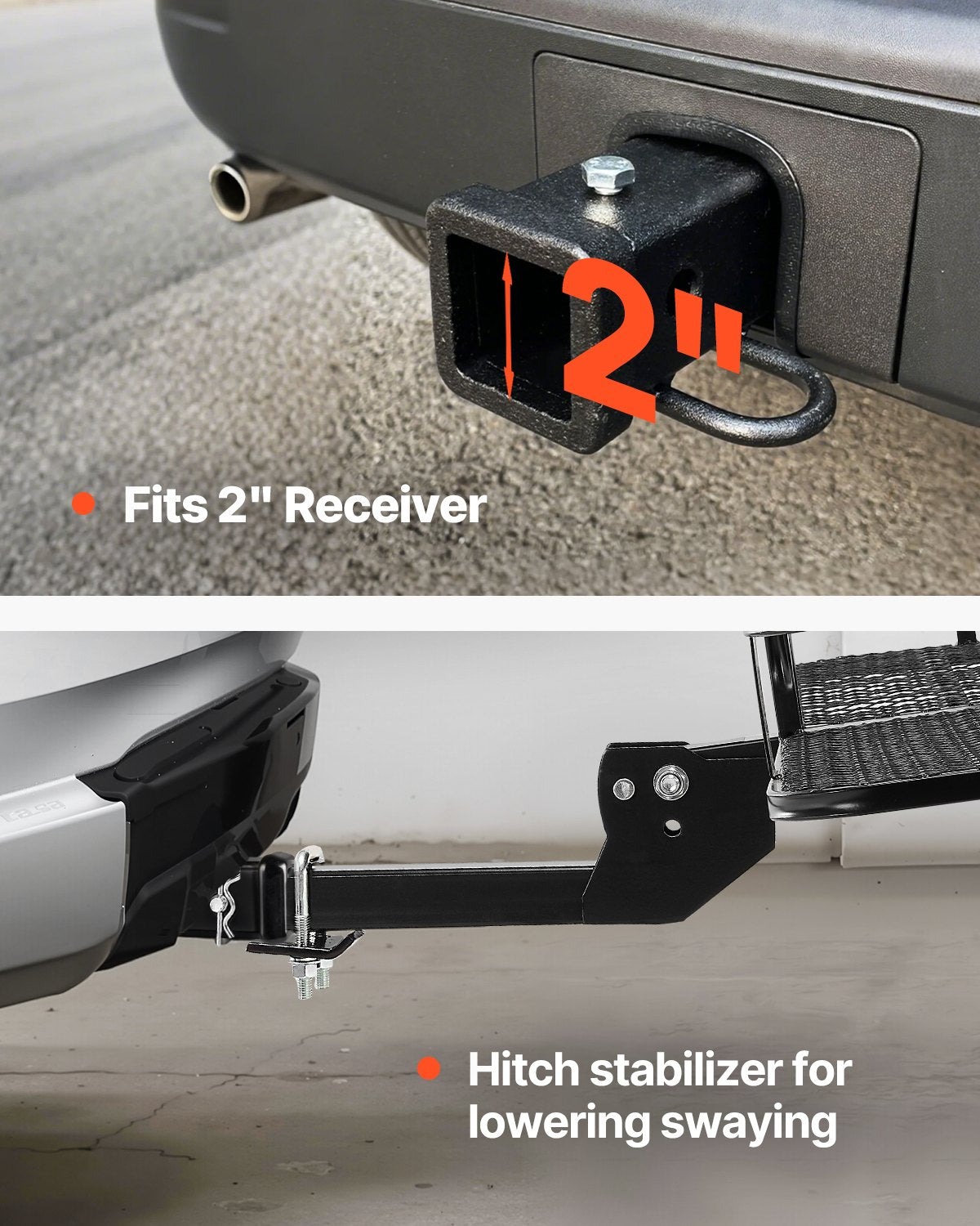 VEVOR 500 lbs Hitch Cargo Carrier Folding Hitch Cargo Carrier for 2" Receiver 