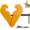 VEVOR 2200lbs/1ton Capacity Beam Clamp I Beam Lifting Clamp 3Inch-9Inch Opening Range Beam Clamps for Rigging Heavy Duty Steel Beam Clamp Tool Beam Hangers for Lifting Rigging Yellow