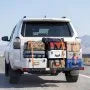 VEVOR 2-in-1 Hitch Cargo Carrier with Bike Rack – 62" x 20" Hitch Mount Cargo Basket, Holds 2 Bikes, 500 lb Capacity