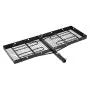 VEVOR 2-in-1 Hitch Cargo Carrier with Bike Rack – 62" x 20" Hitch Mount Cargo Basket, Holds 2 Bikes, 500 lb Capacity