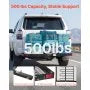 VEVOR 2-in-1 Hitch Cargo Carrier with Bike Rack – 62" x 27" Hitch Mount Cargo Basket, Holds Up to 4 Bikes, 500 lb Capacity