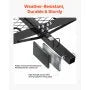 VEVOR 2-in-1 Hitch Cargo Carrier with Bike Rack – 62" x 27" Hitch Mount Cargo Basket, Holds Up to 4 Bikes, 500 lb Capacity
