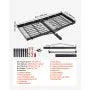VEVOR 2-in-1 Hitch Cargo Carrier with Bike Rack – 62" x 27" Hitch Mount Cargo Basket, Holds Up to 4 Bikes, 500 lb Capacity