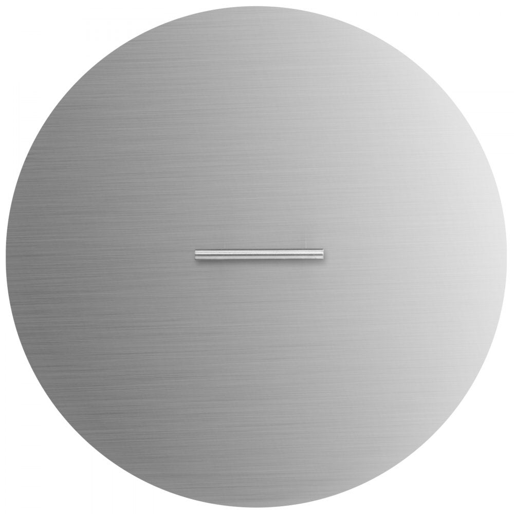 VEVOR Fire Pit Lid 20 Inch Round Fire Ring Lid Cover 1.5mm Thick 430 Stainless Steel Burner Pan Cover for Patio Fire Pit Pan 