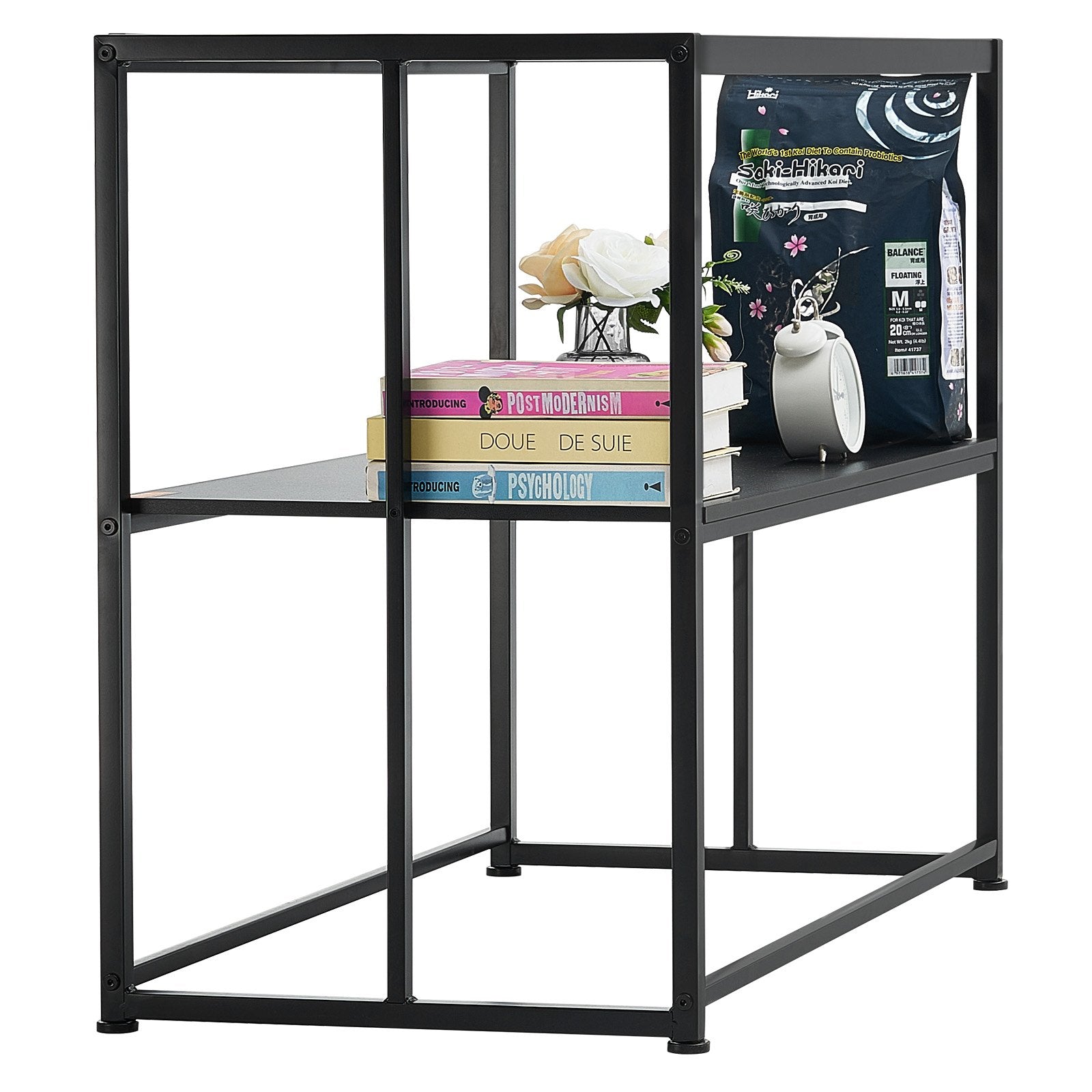 VEVOR Aquarium Stand, 40 Gallon Fish Tank Stand, 36.5 x 18.5 x 29.5 in Steel Turtle Tank Stand, 335 lbs Load Capacity, Reptile Tank Stand with Storage, Hardware Kit, and Non-slip Feet, Black 
