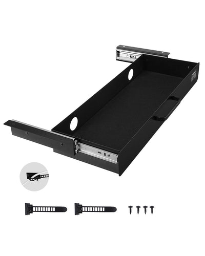 VEVOR 22" Under Desk Drawer Organizer Slide-out Drawer Space Saver Home Office 
