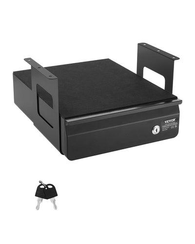VEVOR 13" Lockable Under Desk Drawer Organizer Slide-out Drawer for Home Office 
