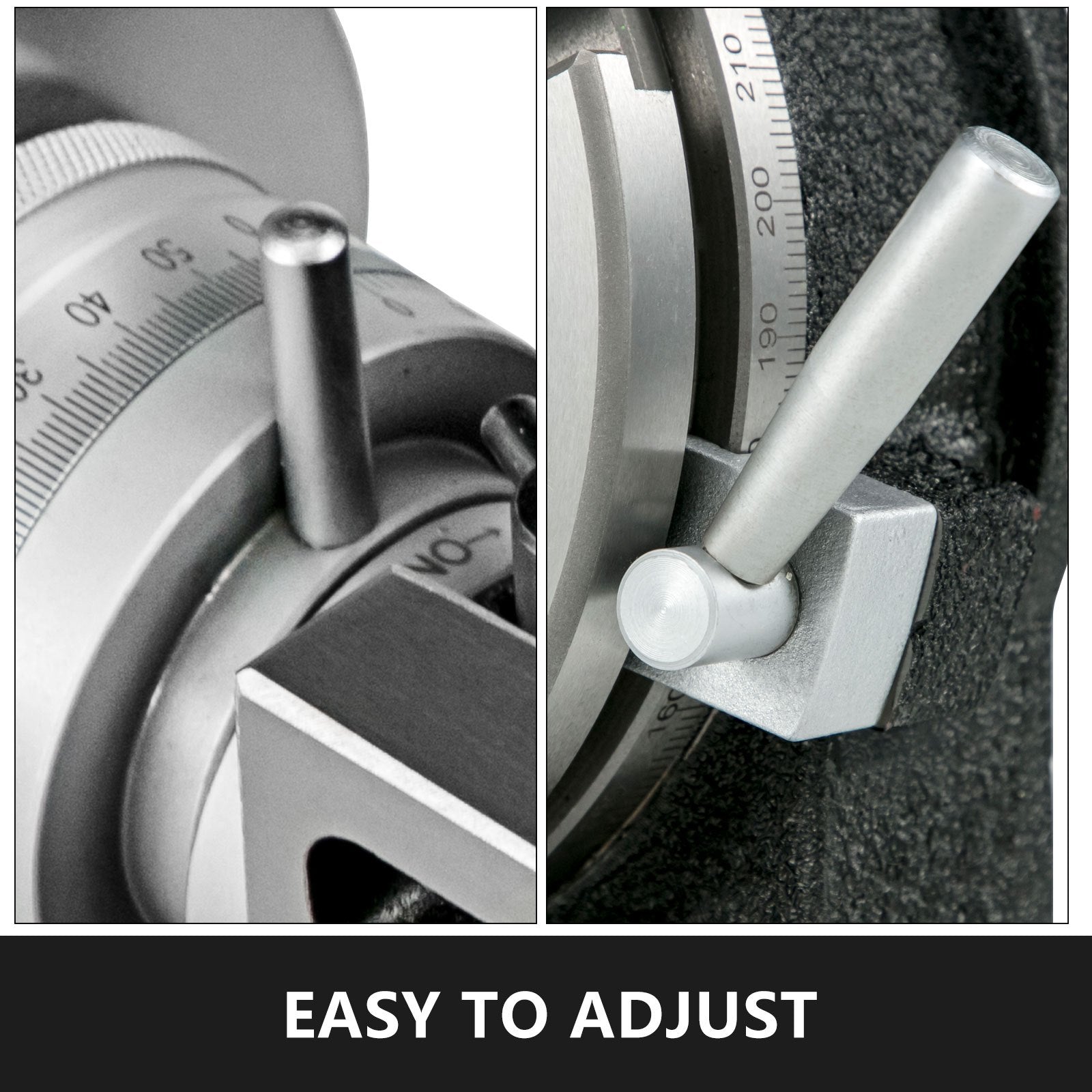 VEVOR Rotary Table 8 Inch/200 MM Horizontal Vertical Rotary Table 3-Slot Rotary Table for Milling Machine MT-3 Rotary Table for Milling 360 Degrees Precision Rotary Table 