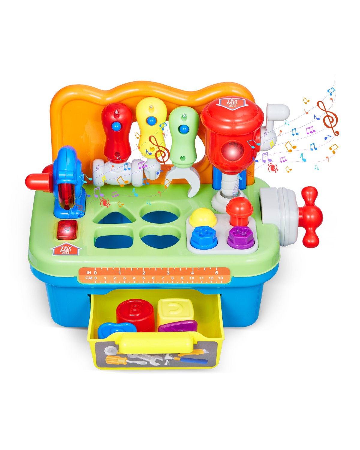 VEVOR Musical Workbench for Toddler 2 Years+ Toy Musical Learning Workbench 