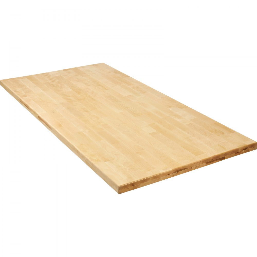 VEVOR Wood Table Top, 47.2" x 29.5" x 1.5", 330lb Load Capacity, Universal Solid One-Piece Maple Wood Desktop for Height Adjustable Electric Standing Desk Frame, Rectangular Countertop for Home Office 