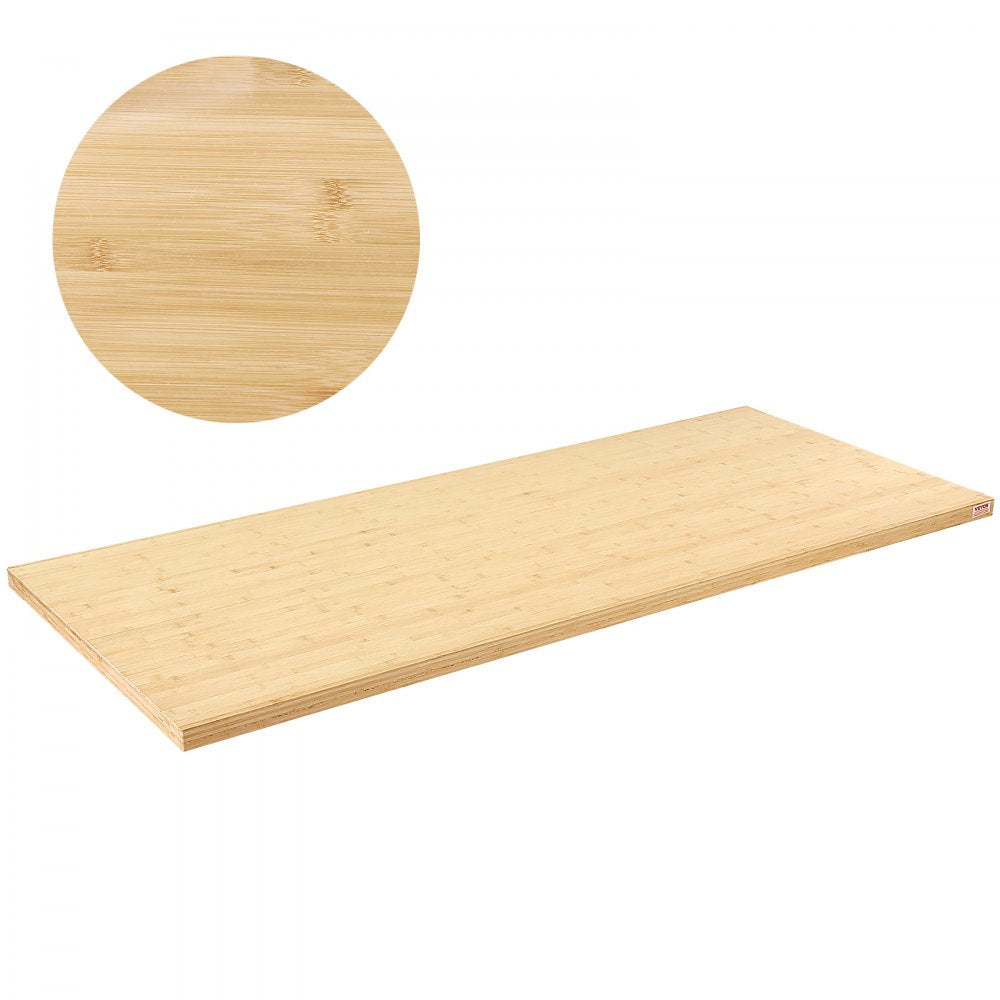 VEVOR Bamboo Table Top, 70.9" x 29" x 1.5", 330 lbs Load Capacity, Universal Solid One-Piece Bamboo Desktop for Height Adjustable Electric Standing Desk Frame, Rectangular Countertop for Home & Office 