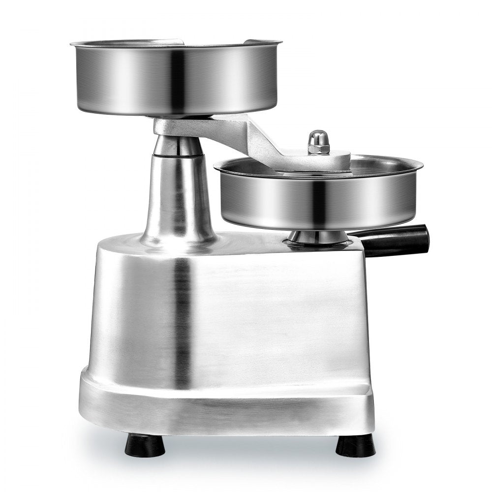 VEVOR Commercial Burger Patty Maker, 150mm/6inch Hamburger Beef Patty Maker, Heavy Duty Food-Grade Stainless Steel Bowl Burger Press Machine, Kitchen Meat Forming Processor with 1000 Pcs Patty Papers 