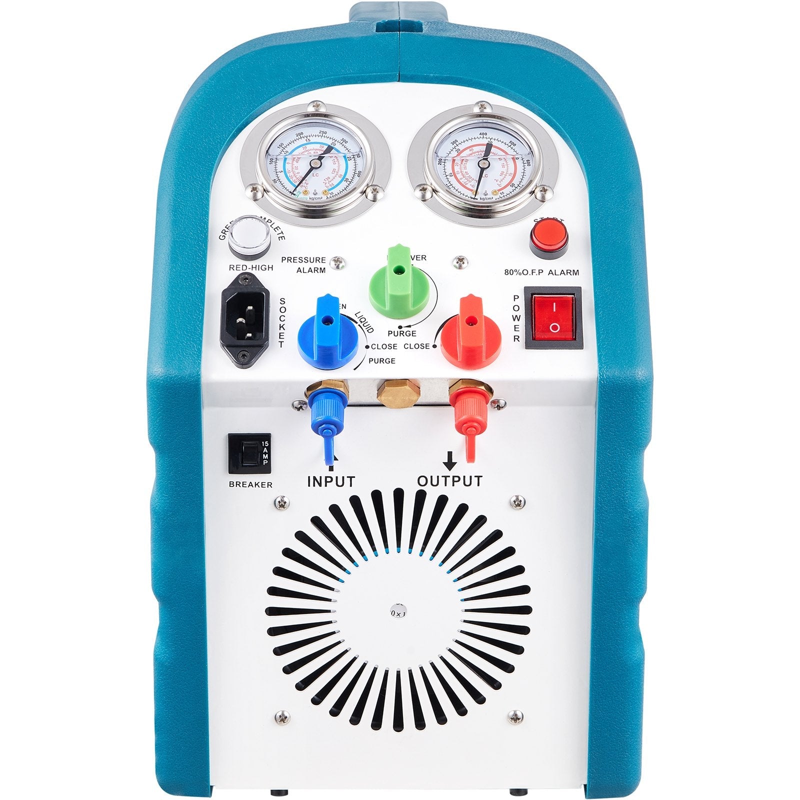 VEVOR 1/2HP Refrigerant Recovery Machine Portable 115V AC Refrigerant Recycling Machine Automotive HVAC 558psi Refrigerant Recovery Unit Air Conditioning Repair Tool (115V) 
