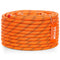 VEVOR Double Braided Polyester Rope, 1/2 in x 120 ft, 48 Strands, 8000 LBS Breaking Strength Outdoor Climbing Rope, Arborist Rigging Rope for Rock Hiking Camping Swing Rappelling Rescue, Orange/Black