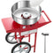 VEVOR Commercial Cotton Candy Machine with Cart Sugar Floss Maker 1000W Red