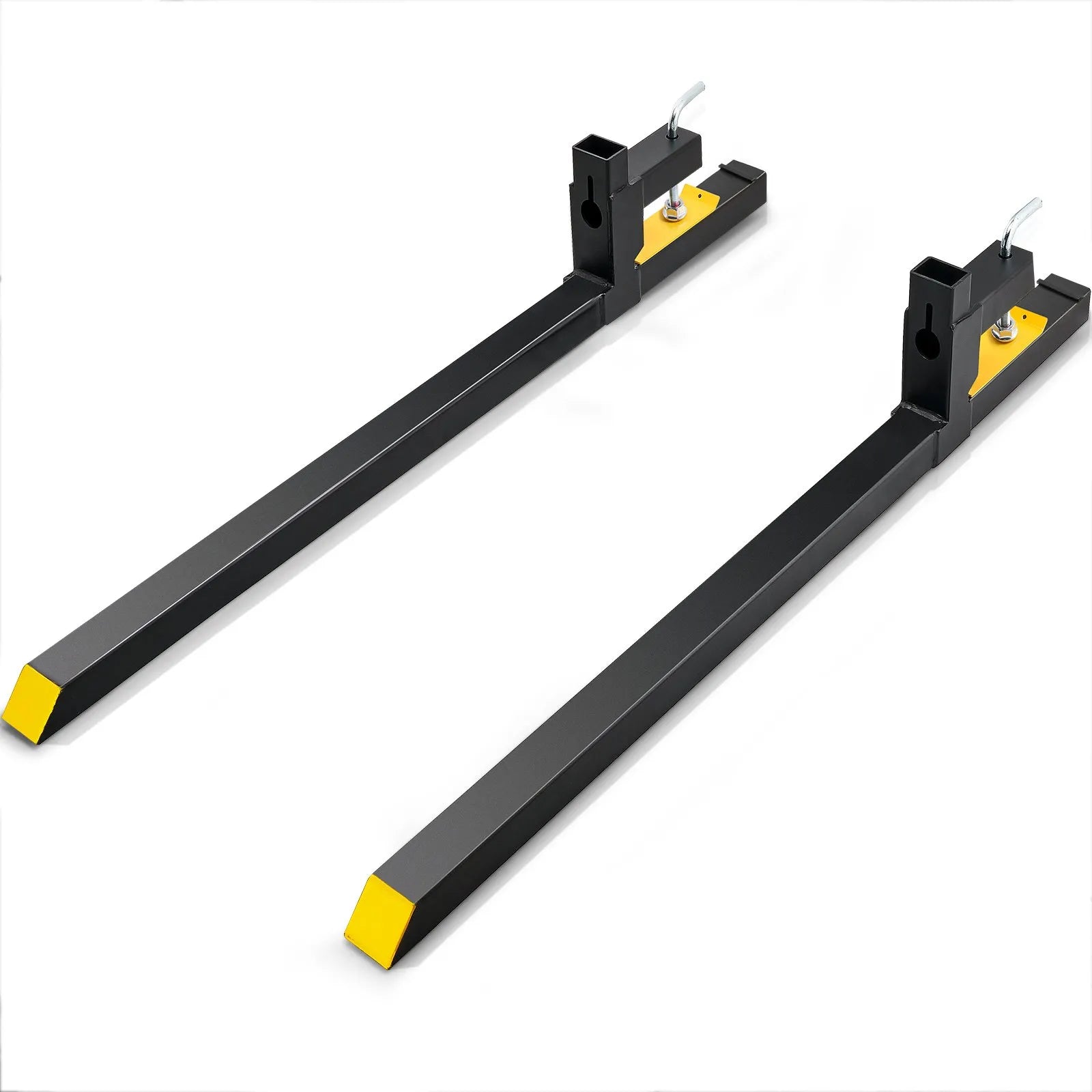 VEVOR Clamp on Pallet Forks, 2000 lbs Capacity Pallet Forks, 60" Tractor Bucket Forks, Heavy Duty Front Loader Attachment for Loader Bucket, Tractor, Skid Steer, Tractor Forks for Agriculture and Farm