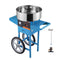 VEVOR Electric Cotton Candy Machine with Cart, 1000W Commercial Candy Floss Maker with Stainless Steel Bowl, Sugar Scoop and Drawer, Perfect for Home, Kids Birthday, Family Party, Blue