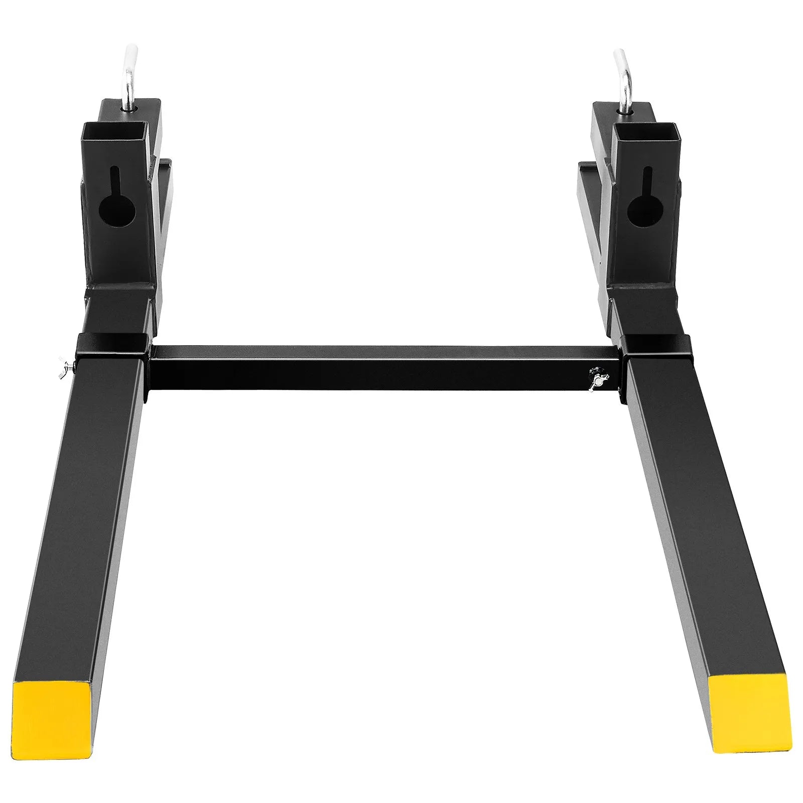 VEVOR Pallet Forks, 2000 lbs Clamp on Pallet Forks, 43" Total Length Tractor Bucket Forks with Adjustable Stabilizer bar, Heavy Duty Pallet Forks for Tractor Attachments, Skid Steer, Loader Bucket