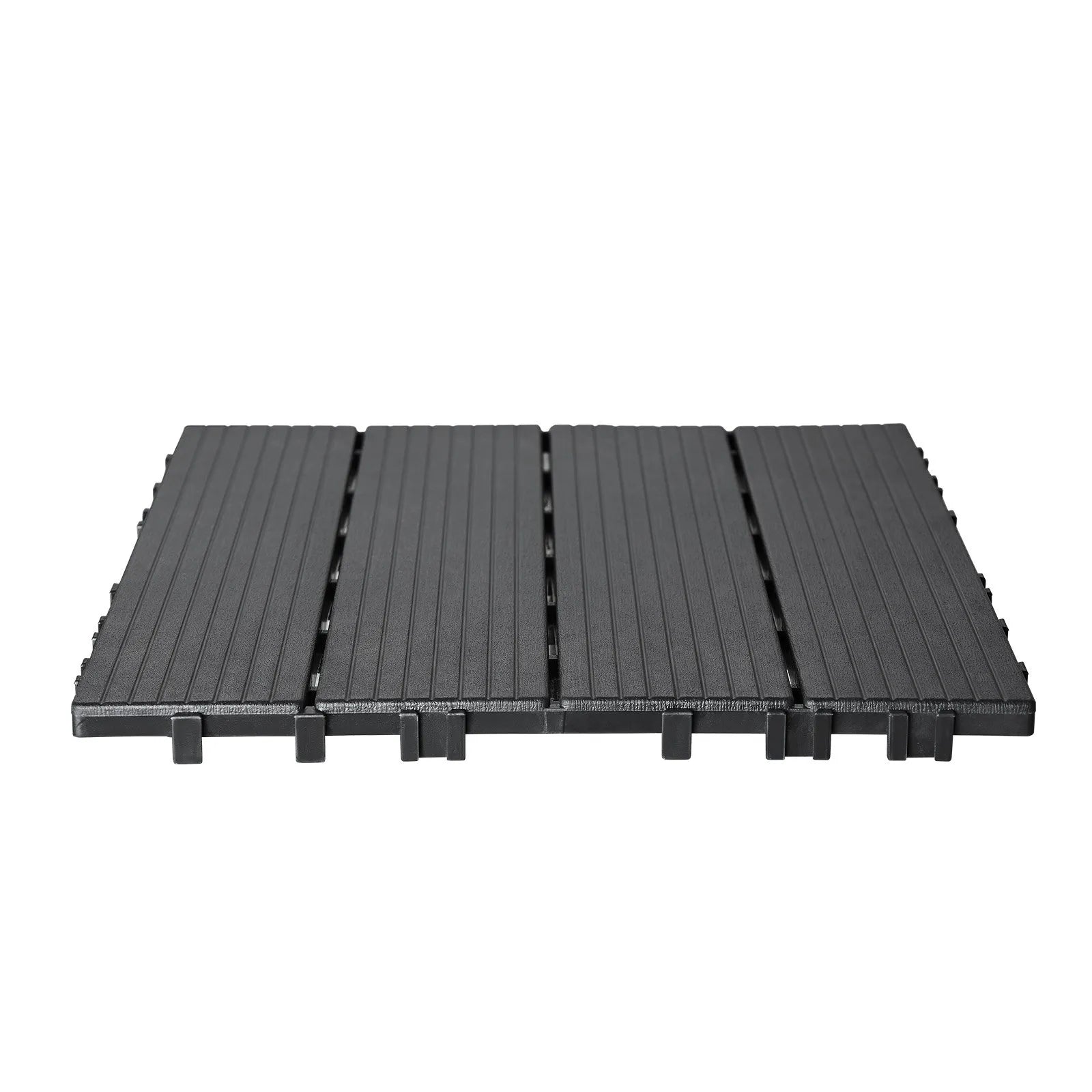 VEVOR Interlocking Deck Tiles 54 Pack 12"x12" Plastic for Porch Dark Grey