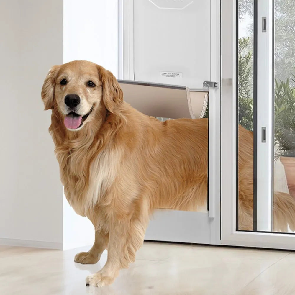 VEVOR Dog Door for Sliding Glass Door 75 7/8"-80 11/16" Adjustable Height XL