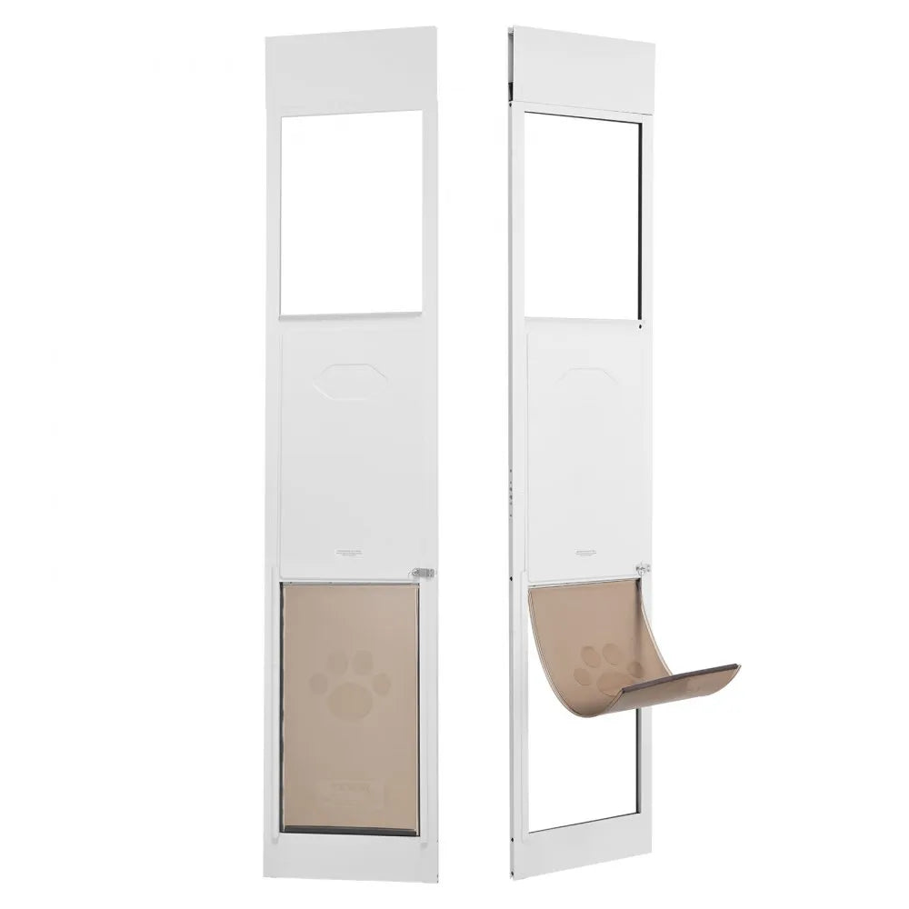 VEVOR Dog Door for Sliding Glass Door 75 7/8"-80 11/16" Adjustable Height XL