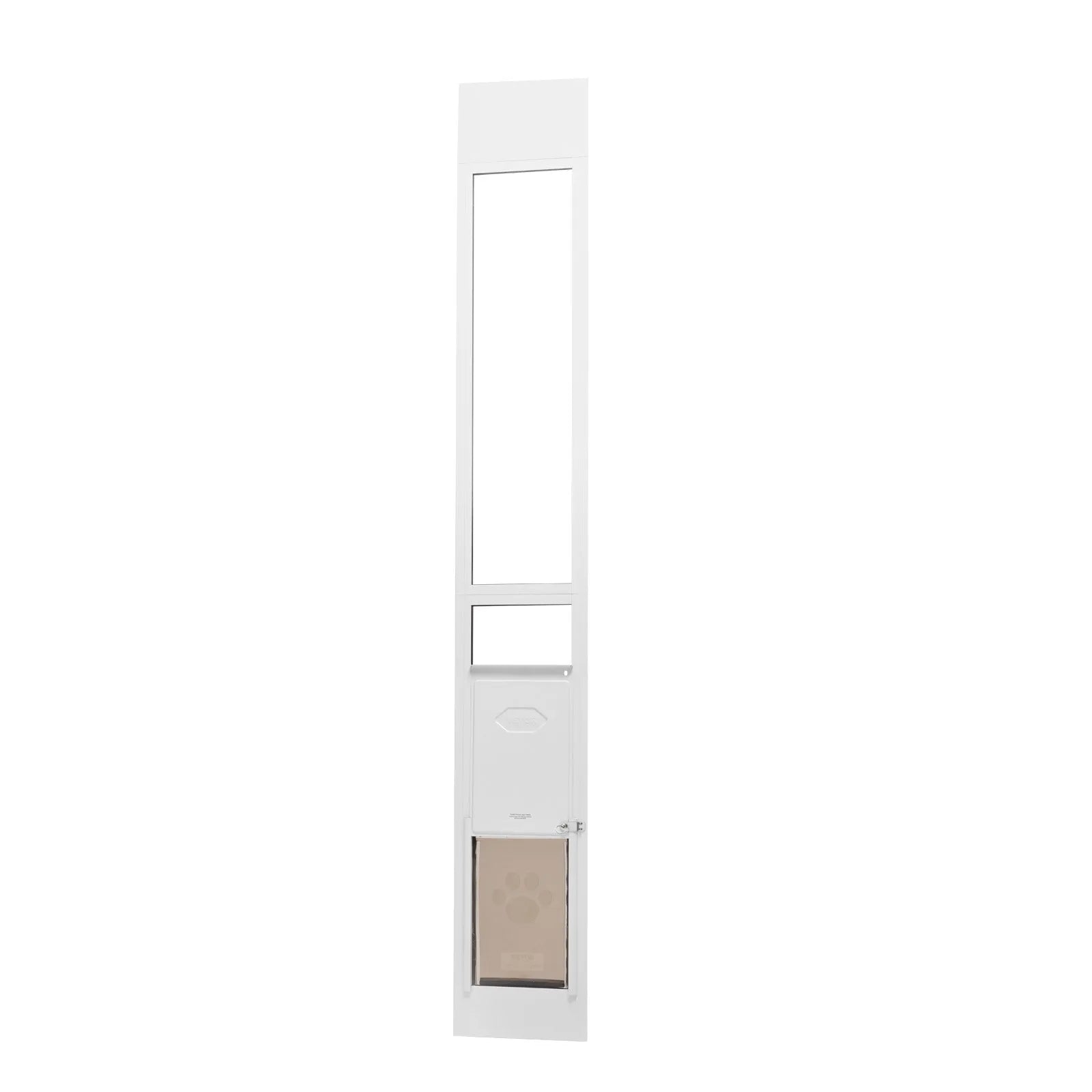 VEVOR Dog Door for Sliding Glass Door 75 7/8"-80 11/16" Adjustable Height M