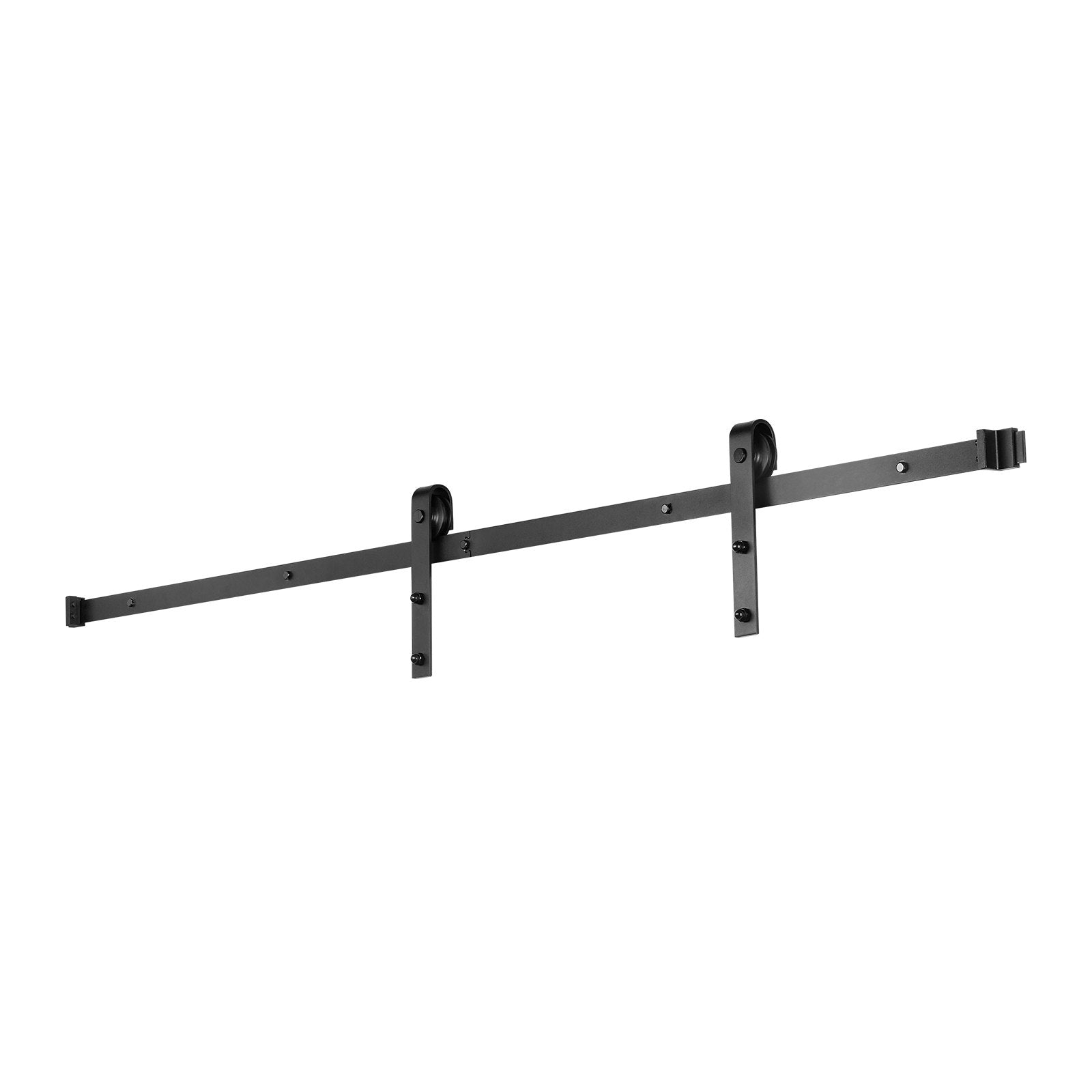 VEVOR 6FT Sliding Barn Door Hardware Kit for Single Sliding Barn Door Black 
