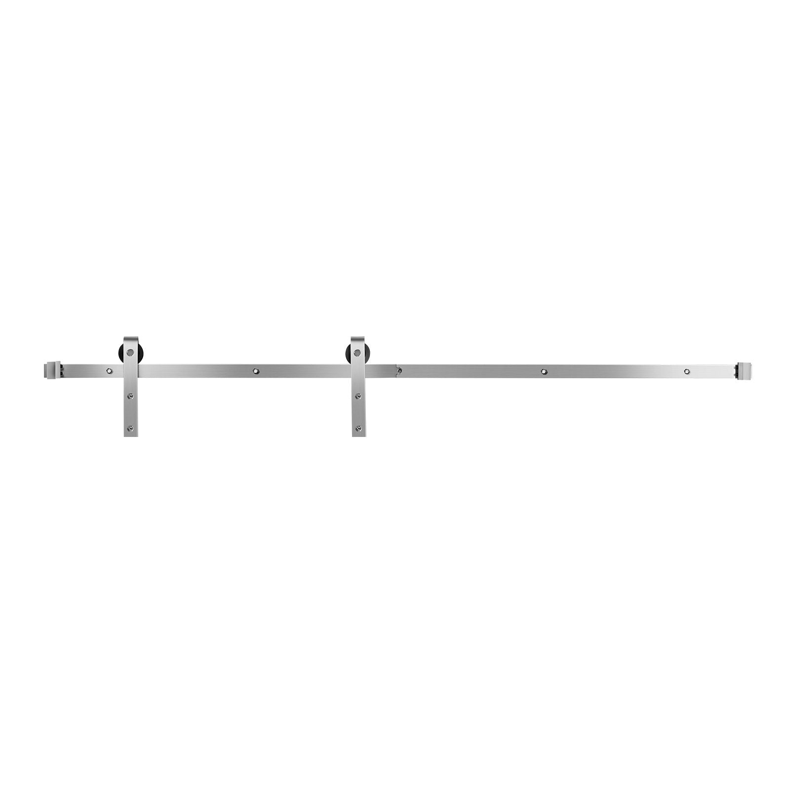 VEVOR 6.6FT Sliding Barn Door Hardware Kit for Single Sliding Barn Door Silver 