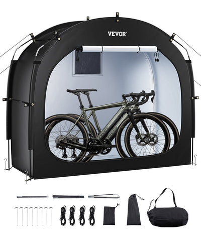 VEVOR Outdoor Bike Storage Tent Spacious Waterproof Bike Tent for 1 to 2 Bikes 