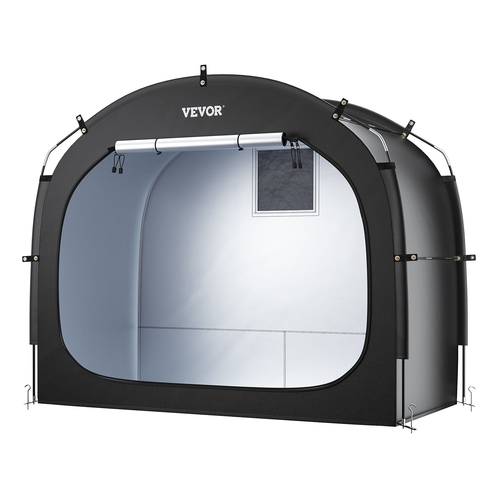VEVOR Outdoor Bike Storage Tent Spacious Waterproof Bike Tent for 3 to 4 Bikes 