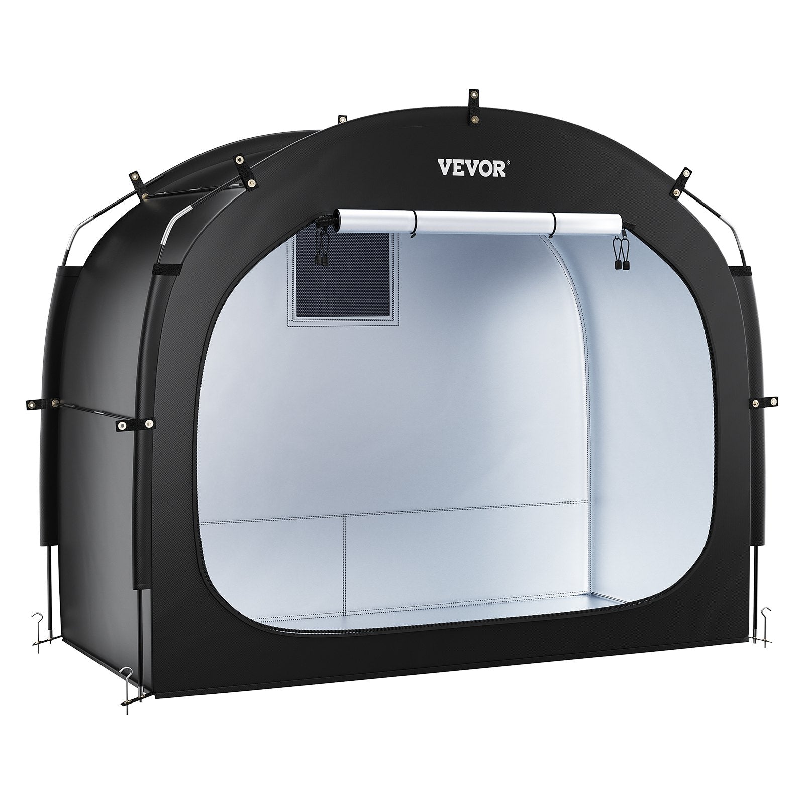 VEVOR Outdoor Bike Storage Tent Spacious Waterproof Bike Tent for 3 to 4 Bikes 