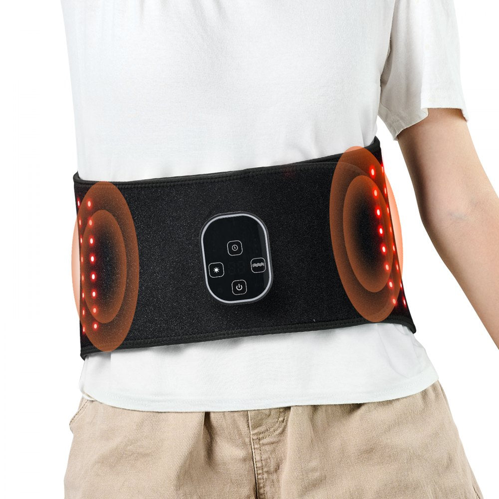 VEVOR Red Light Therapy Belt for Waist Shoulder 660&850nm Light Therapy Device 