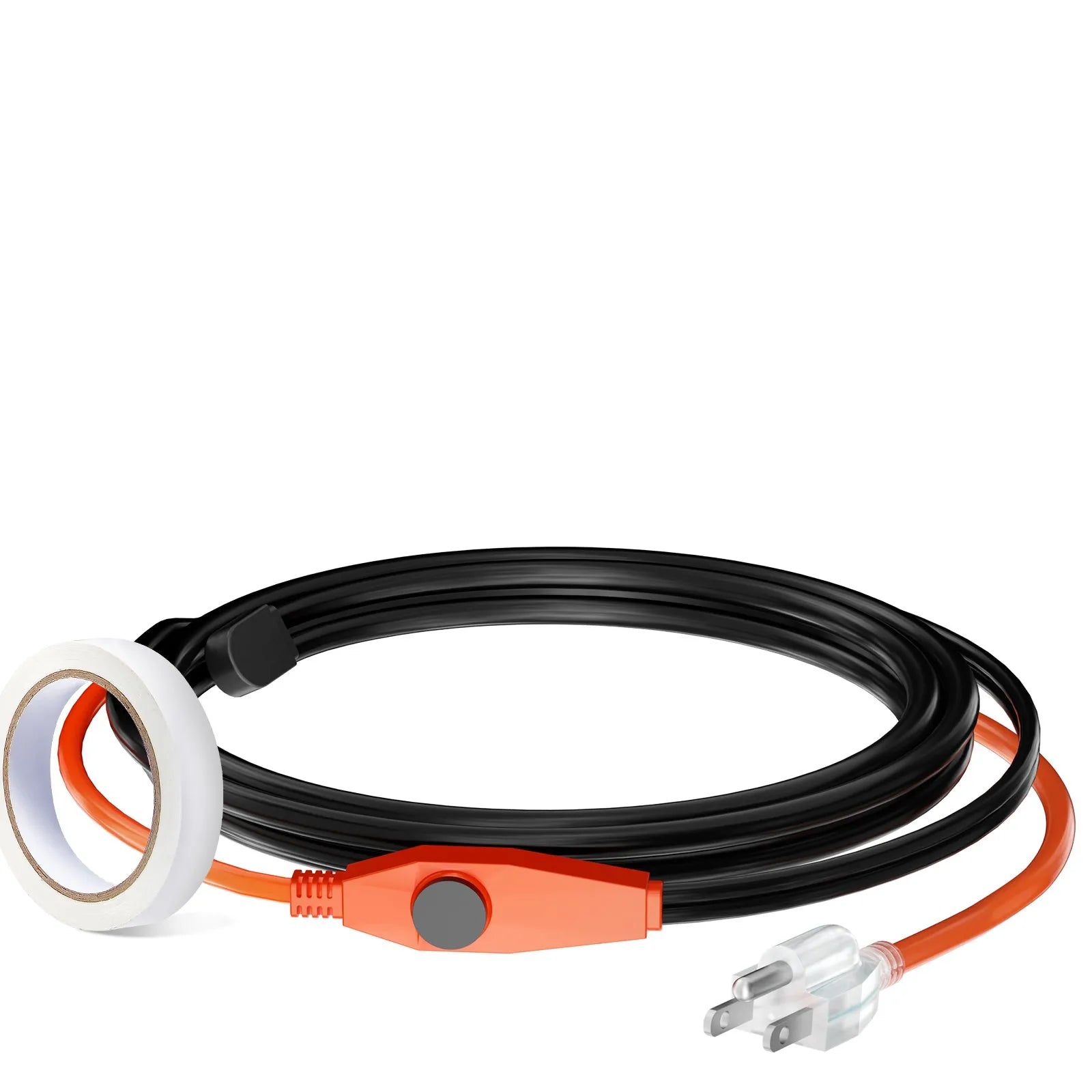 VEVOR Pipe Heating Cable 6FT 7W/FT Heat Tape for Pipes with Built-in Thermostat