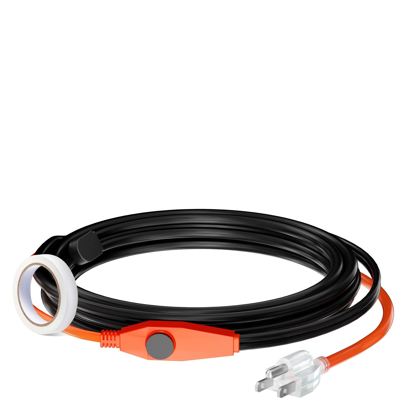 VEVOR Pipe Heating Cable 9FT 7W/FT Heat Tape for Pipes with Built-in Thermostat 