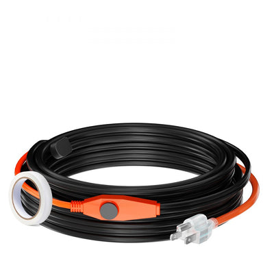 VEVOR Pipe Heating Cable 30FT 7W/FT Heat Tape for Pipes with Built-in Thermostat 