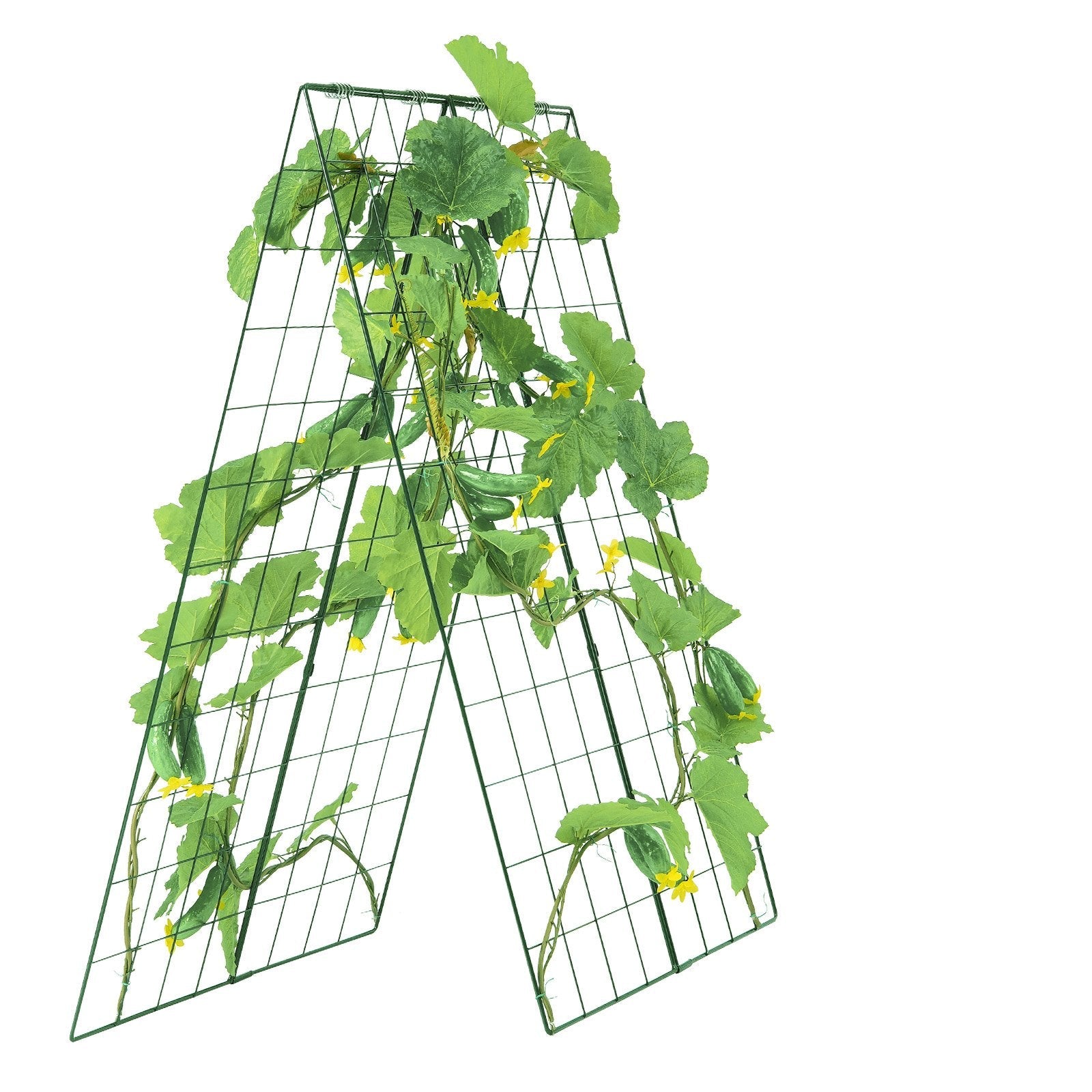 VEVOR A-Frame Cucumber Trellis 46" x 32" Foldable Metal Garden Trellis 