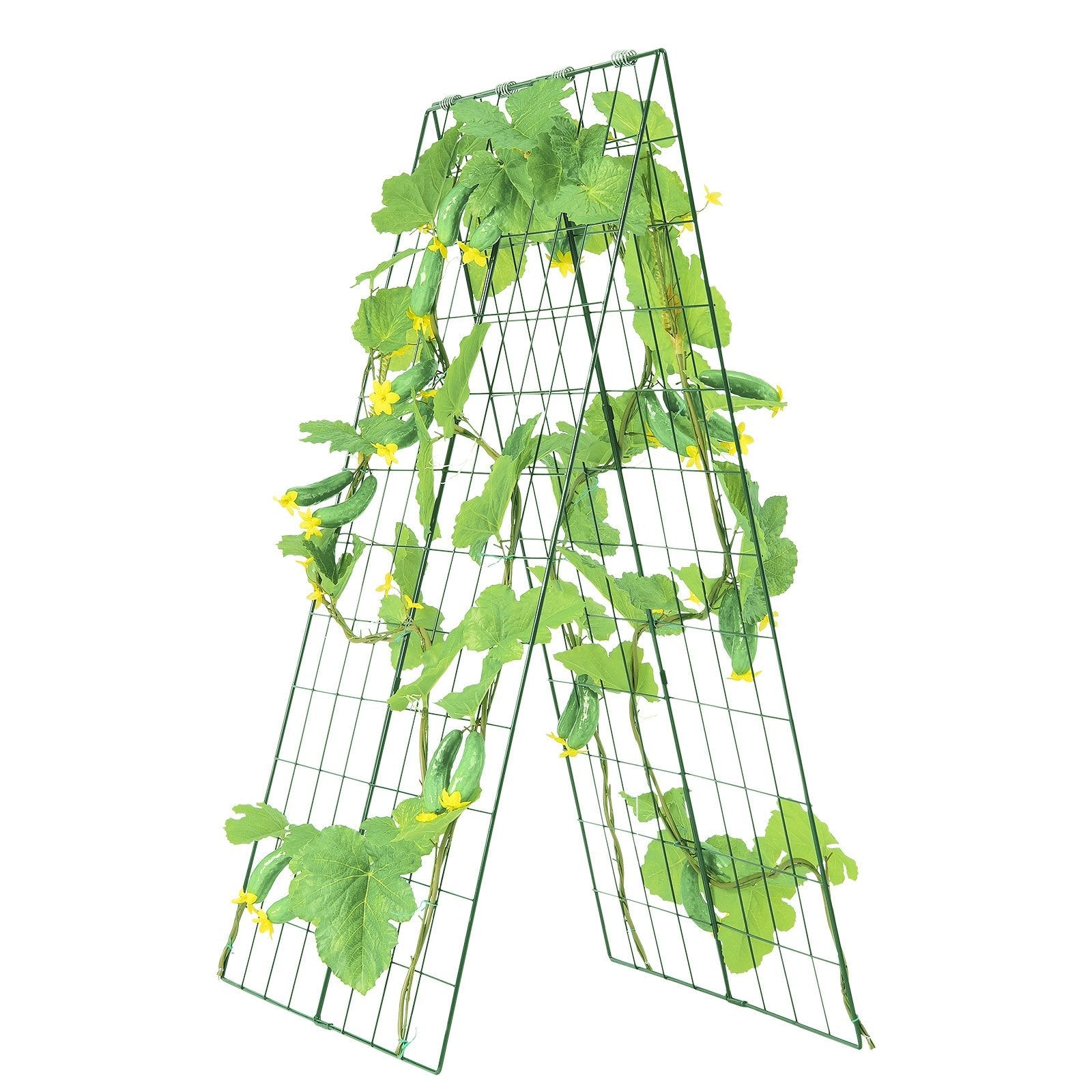 VEVOR A-Frame Cucumber Trellis 46" x 32" Foldable Metal Garden Trellis 