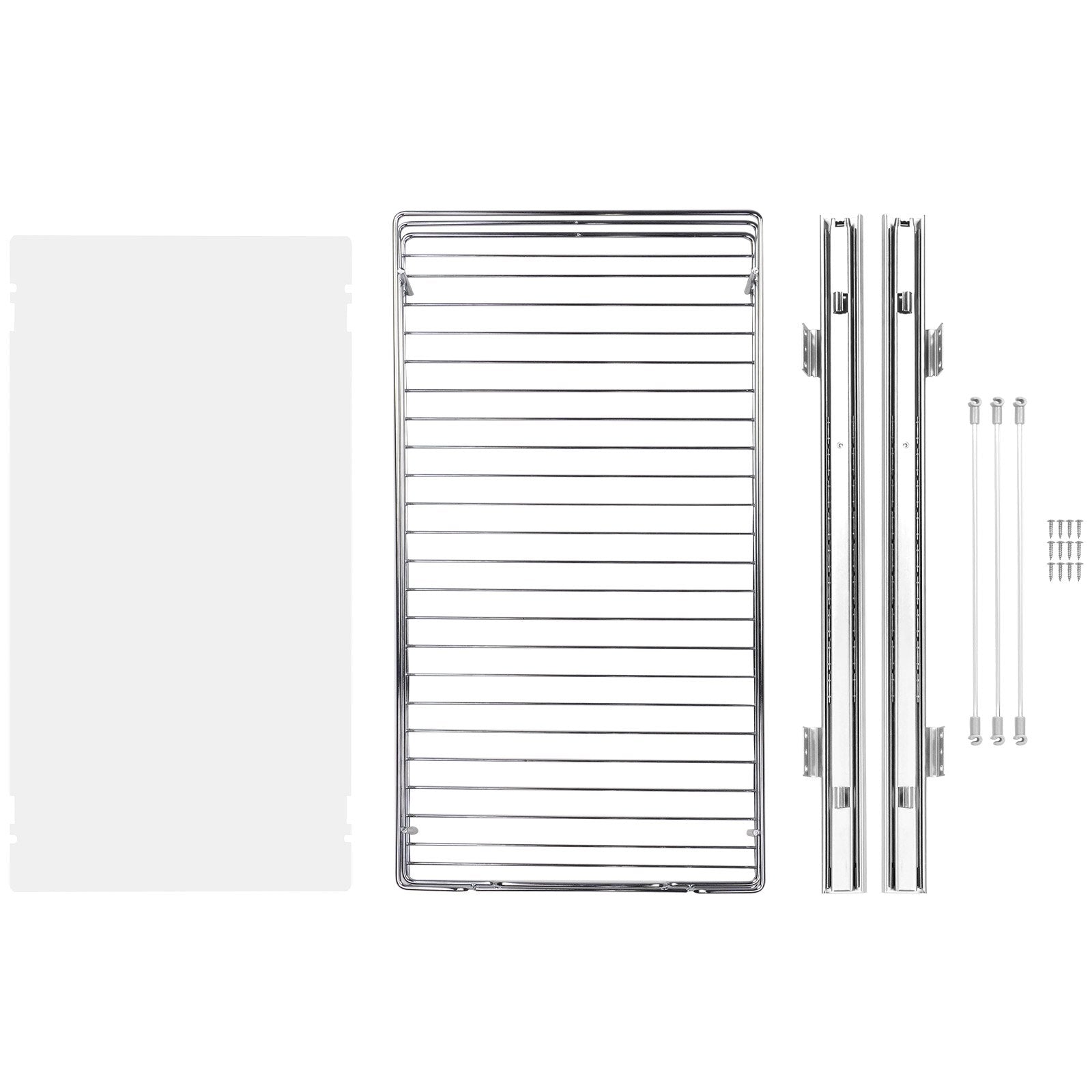 VEVOR 12"W x 17"D Pull Out Cabinet Organizer, Heavy Duty Slide Out Pantry Shelves, Chrome-Plated Steel Roll Out Drawers, Sliding Drawer Storage for Home, Inside Kitchen Cabinet, Bathroom, Under Sink 