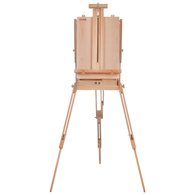 VEVOR French Easel Hold Canvas to 34" Beechwood Foldable Sketchbox Easel Drawer 