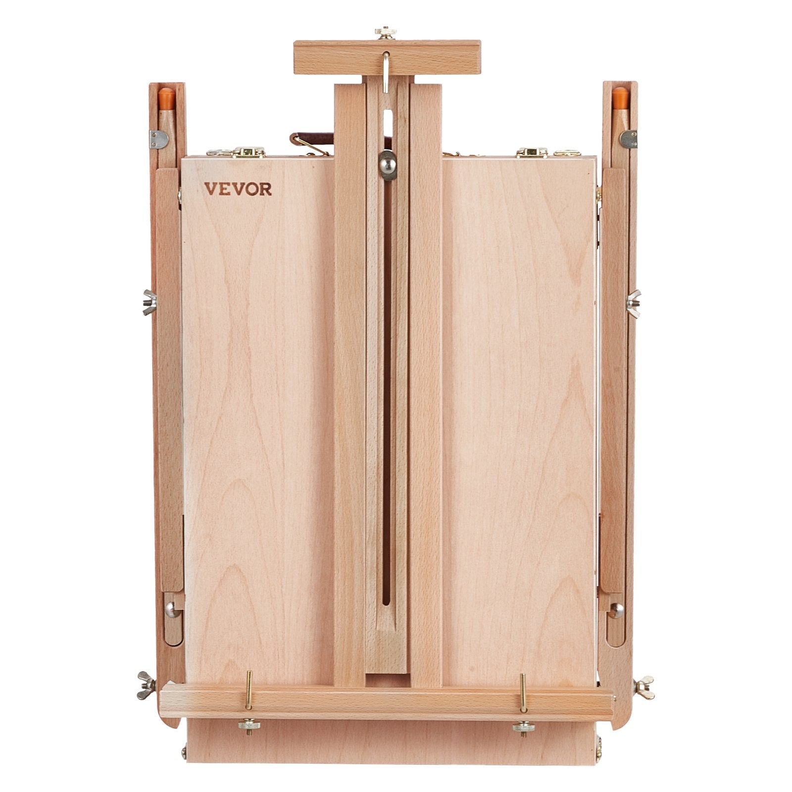 VEVOR French Easel Hold Canvas to 34" Beechwood Foldable Sketchbox Easel Drawer 