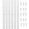 VEVOR Shelf Track 72.3-inch 20 Pack Adjustable Steel Wall Mounted Shelf Pilaster