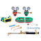 VEVOR Oxygen Acetylene Torch Kit 12PCS Gas Welding Cutting Torch Kit 177'' Hose