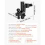 Adjustable Trailer Hitch with Dual Ball Mount | 2" Receiver | 18,500 lbs GTW | 8" Drop