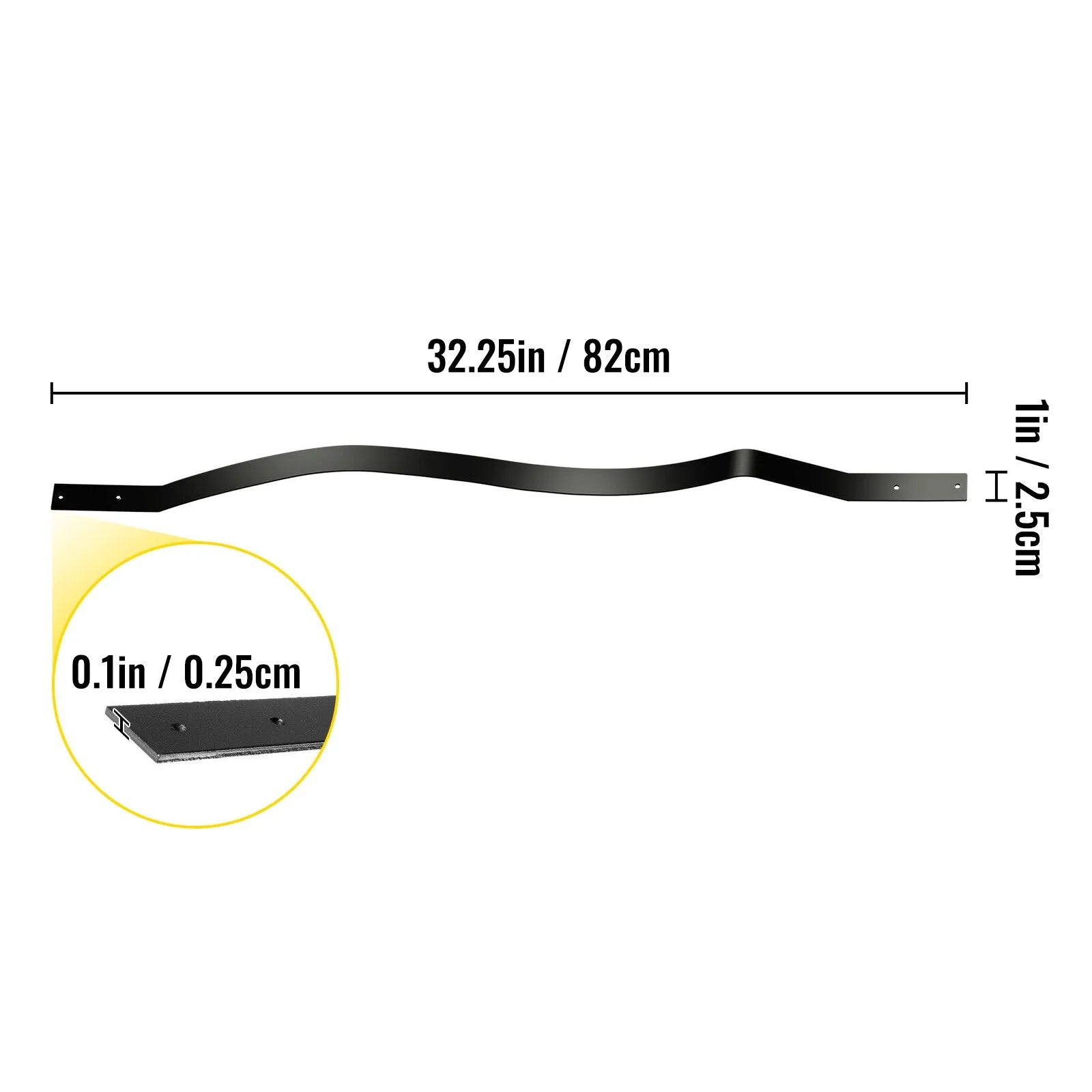 VEVOR Deck Balusters Metal Deck Spindles 61 Pack 32.25" Aluminum Alloy Railing