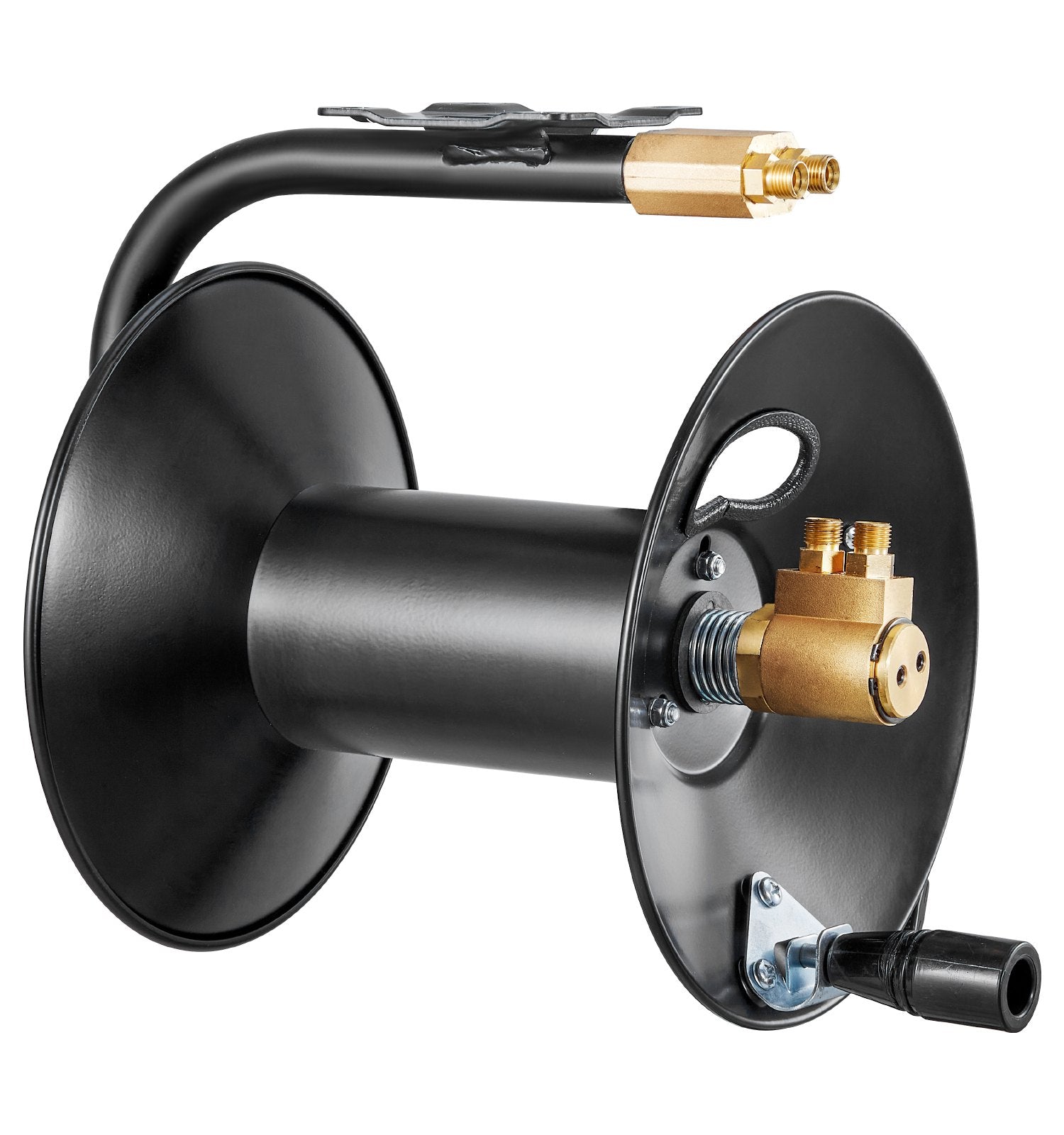 VEVOR Welding Hose Reel Hand Crank Rewind Hose Reel Heavy Duty Steel for Garage 