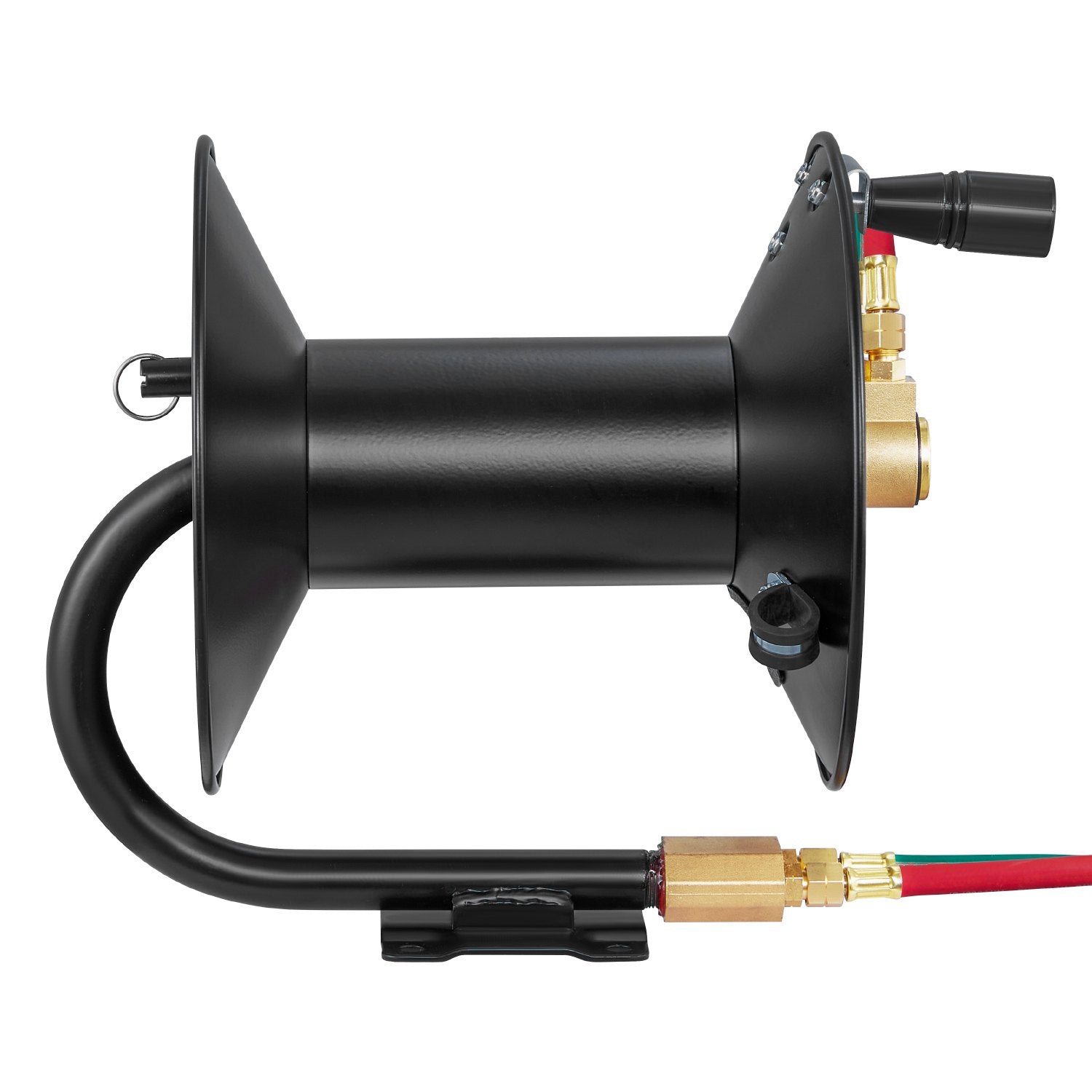 VEVOR Welding Hose Reel Hand Crank Rewind Hose Reel Heavy Duty Steel for Garage 