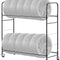 VEVOR Rolling Tire Storage Rack 2-Shelf Tire Holder Hold up to 12 Standard Tires
