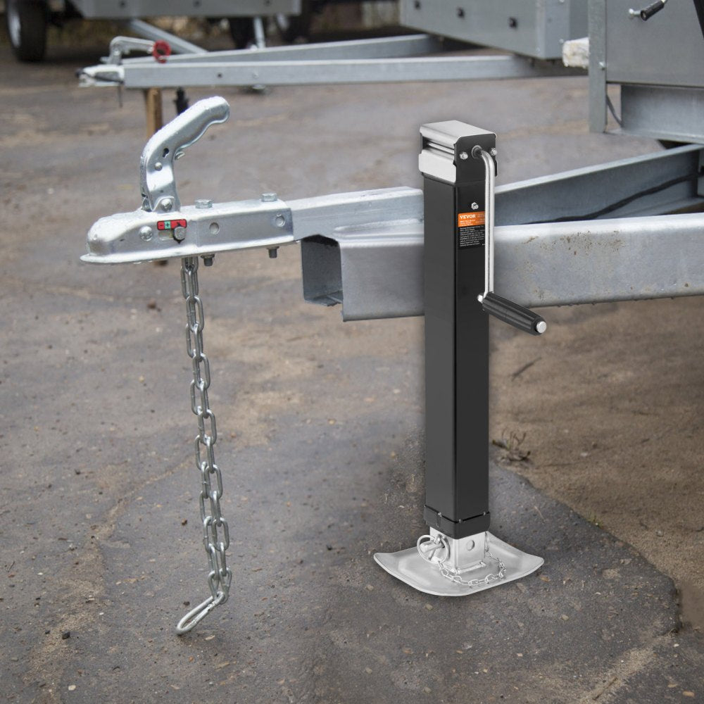 VEVOR Trailer Jack, Trailer Tongue Jack Welding-on 8000 lb Weight Capacity, Trailer Jack Stand with Handle for lifting RV Trailer, Horse Trailer, Utility Trailer, Yacht Trailer 