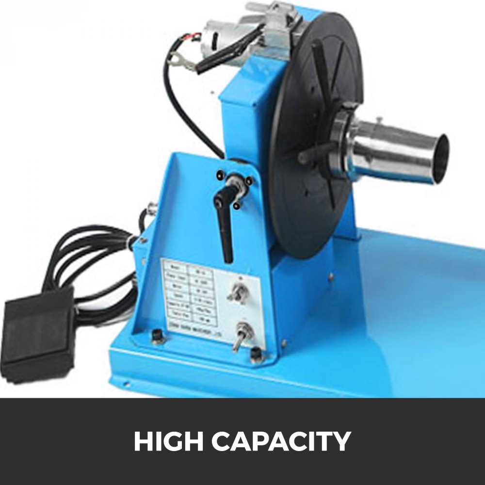 VEVOR 10KG Rotary Welding Positioner Turntable Table 110V Mini 0 to 90° Welding Positioner Positioning Turntable 2.5 Inch 3 Jaw Lathe Chuck 180mm Portable Welder Positioner Turntable Machine 