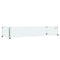 VEVOR Glass Wind Guard for Rectangular Fire Pit Table 44 x 14 x 7.5 Inch, 0.31 inch Thick and Sturdy Tempered Glass Panel with Hard Aluminum Corner Bracket & Rubber Feet, Easy to Assemble